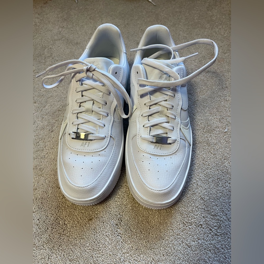 Women’s Nike Air Force 1’s Size 10 Triple White used once